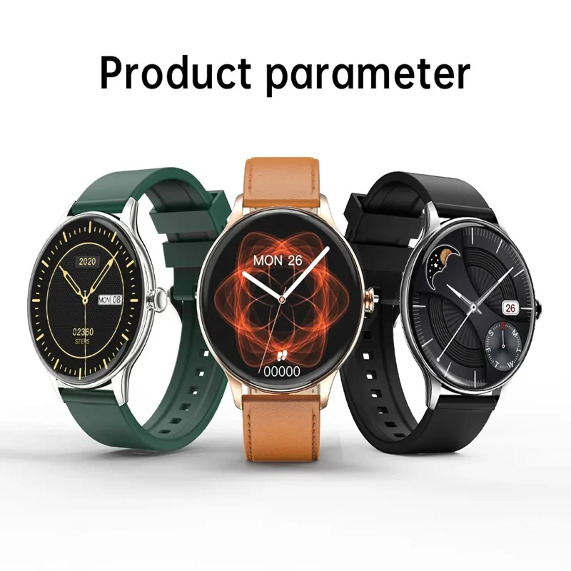 

T2 Smart Watch AMOLED HD Screen Continuous Heart Rate Fitness Tracker Weather Smartwatch For Men Women DIY Watchface