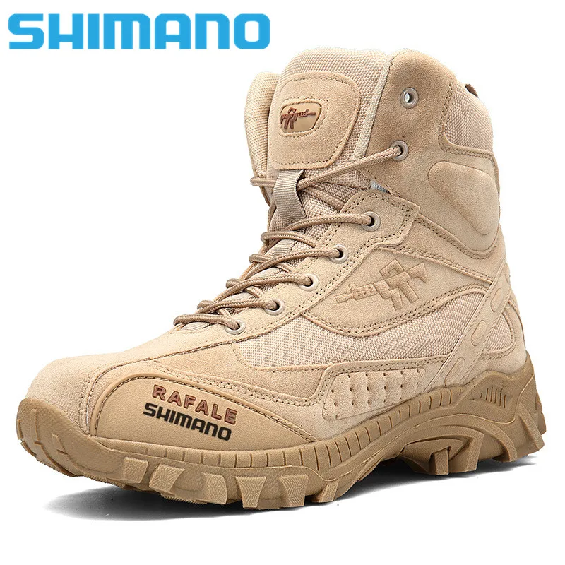 

Мужские уличные спортивные ботинки Shimano для рыбалки, Нескользящие охотничьи тактические ботинки, дышащие водонепроницаемые Нескользящие б...