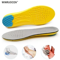 1pair soft sport insoles memory foam mezzanine insole sweat absorption pads running sport shoe inserts foot care insoles