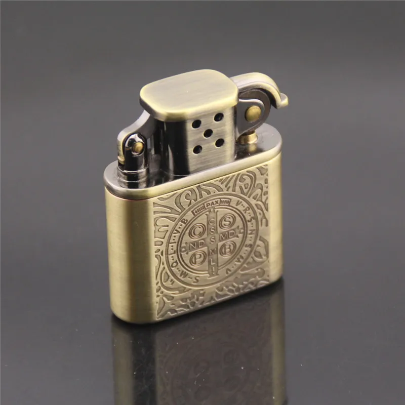 

Magic Pattern Grinding Wheel KeroSene Windproof Lighter Retro Vintage Metal Men's and Women's Special Cigarette Lighter Gift Gad