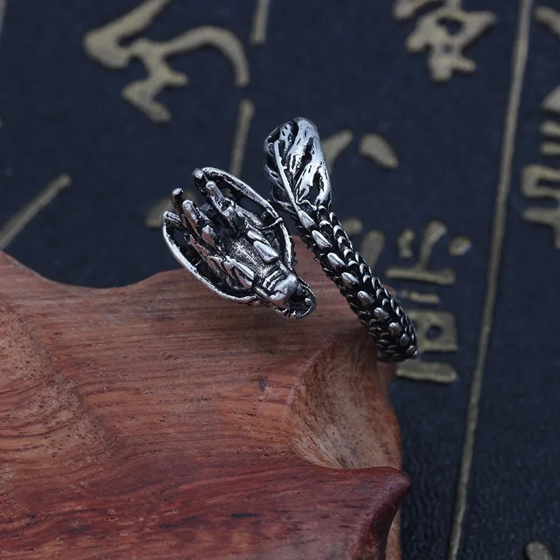 Мужское кольцо с драконом в стиле ретро|Кольца| |