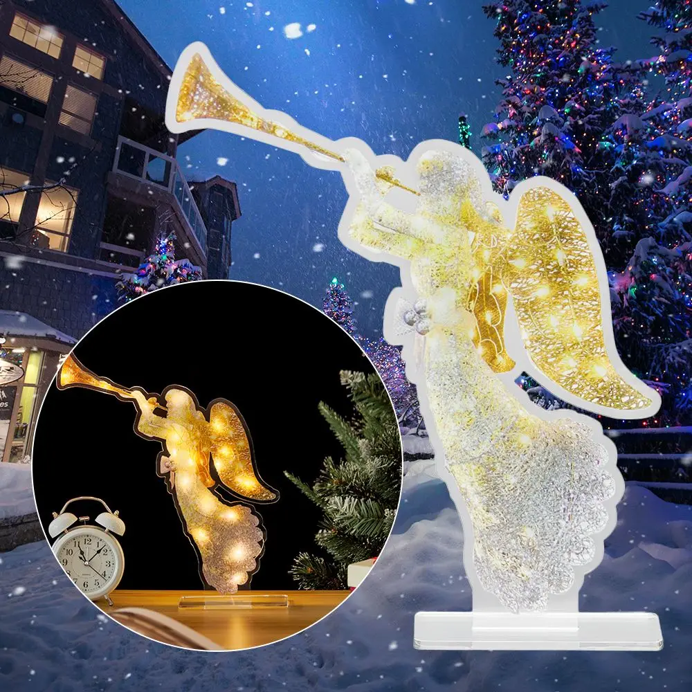 

Прекрасное прекрасное освещение, скульптура, праздничное украшение, рождественское искусство, украшение для сада, акриловое украшение, све...