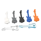 BuildMOC 11640 гитара для строительных блоков, детали для самостоятельной сборки, классический бренд, Подарочные игрушки