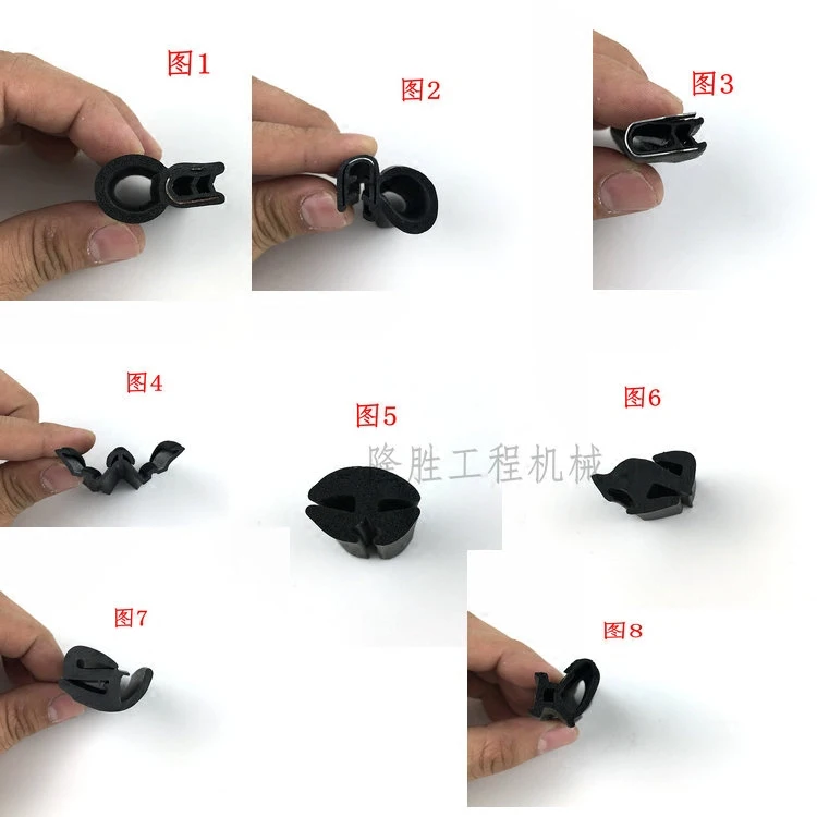 

Excavator Komatsu Sany Hitachi dustproof and waterproof strip/sealing strip/cab door and window rubber strip 1 meter