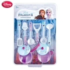 Кухонная игрушка Холодное сердце Disney, кухонная посуда, кастрюля, детский ролевой повар, подставка для торта, игрушки для детей, принцесса Анна, Эльза, подарок для детей