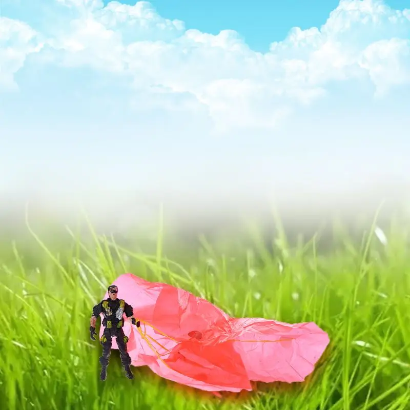 9 см десантники парашют солдат Дети Спорт на открытом воздухе ручной бросок