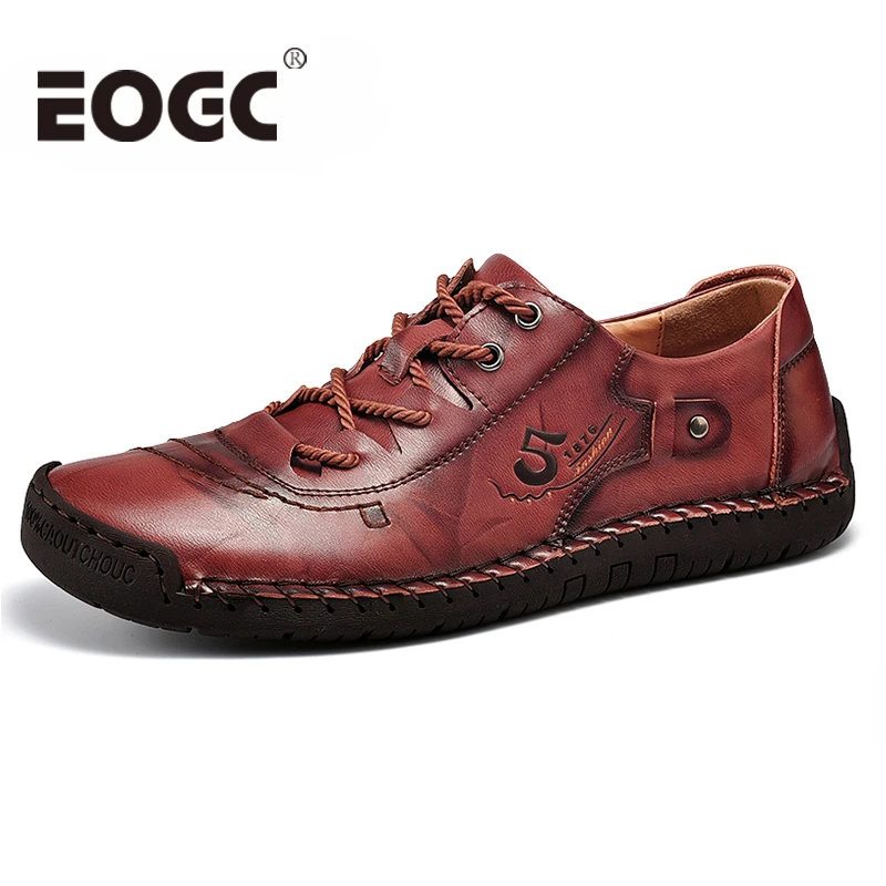 

Men's Leather shoes Casual Shoes for Man Flats Outdoor Breathable Sneakers Male Fashion Loafers Walking Footwear Tenis Feminino