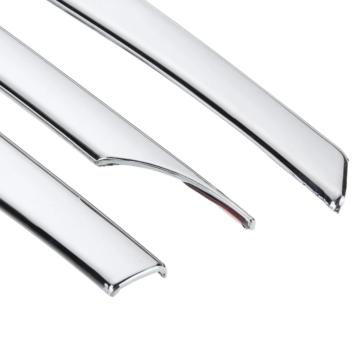 Наклейки на бампер автомобиля 6 шт. хромированные сетчатые накладки решетку