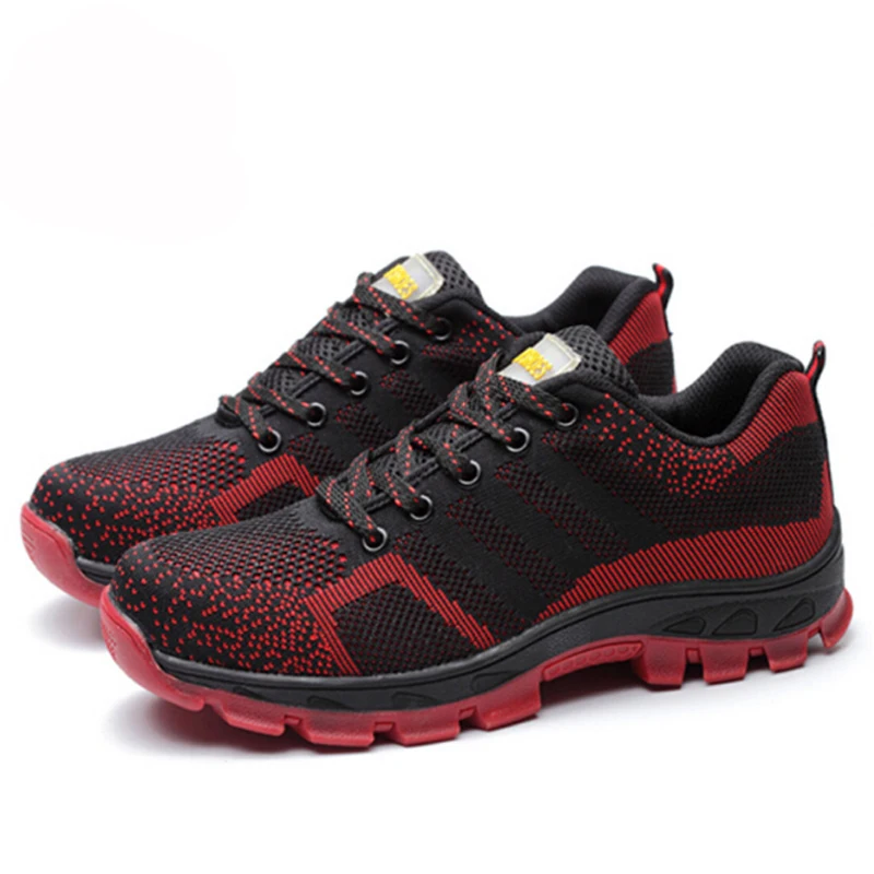 2019 защитная обувь для работы Мужская сетчатая дышащая модная мужская защиты от