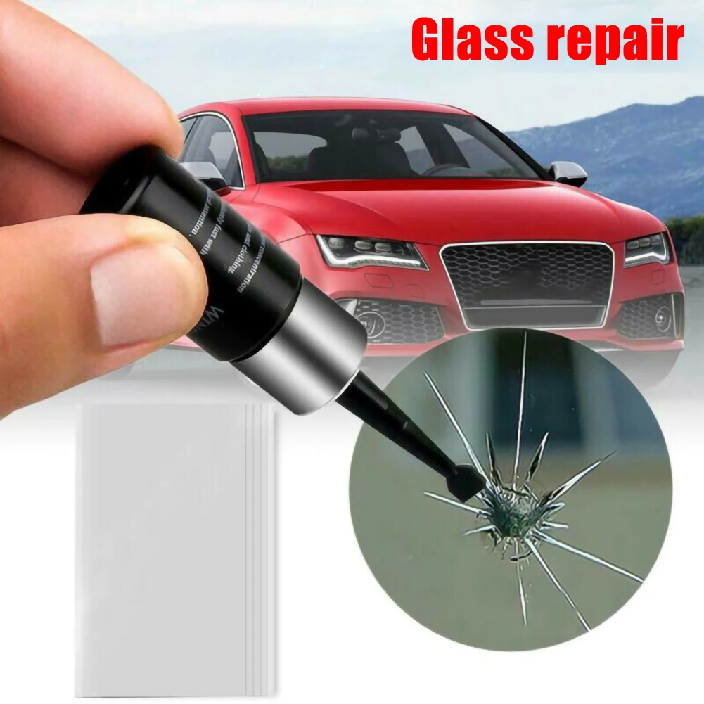 

Car Window Cracked Glass Repair Recover Kit Windshield DIY-Tools Glass Scratch