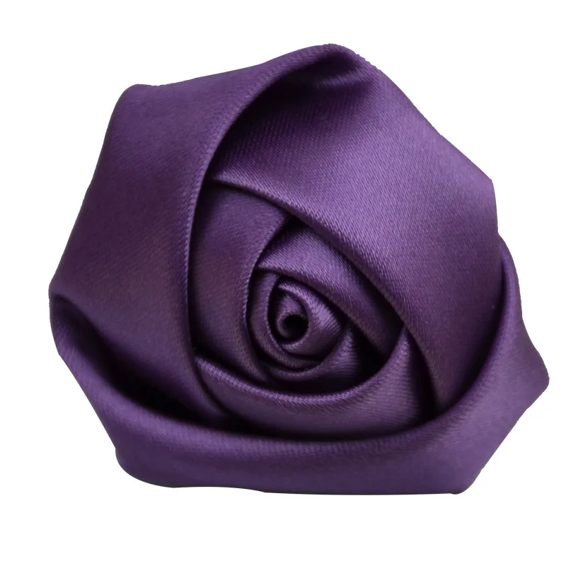 purple PT 10 шт./лот Размеры 5 см сатин милый розовый цветок тканевый цветок из шелка ручной работы DIY Свадебный Цветочный букет ткань для волос аксессуары - Цвет: purple PT