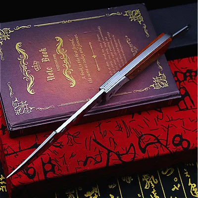 Высококлассный складной нож swallowtail с ручкой из красного дерева американский