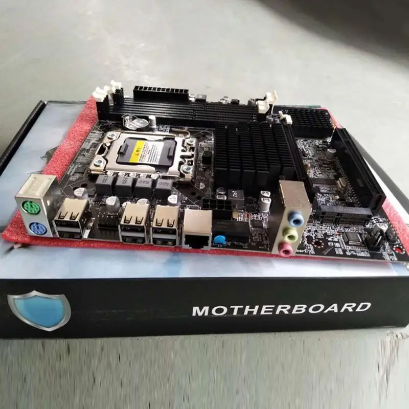 Intel X58 ICH10 разъем LGA 1366 материнская плата mикро ATX 32 GB 4 DDR3 1066 1333 1600 ECC REG сервер для