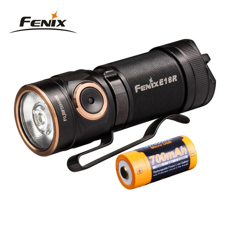 Новый фонарь Fenix E18R Cree XP-L HI LED 750 люмен 16340/CR123A Магнитный зарядный аккумулятор EDC |