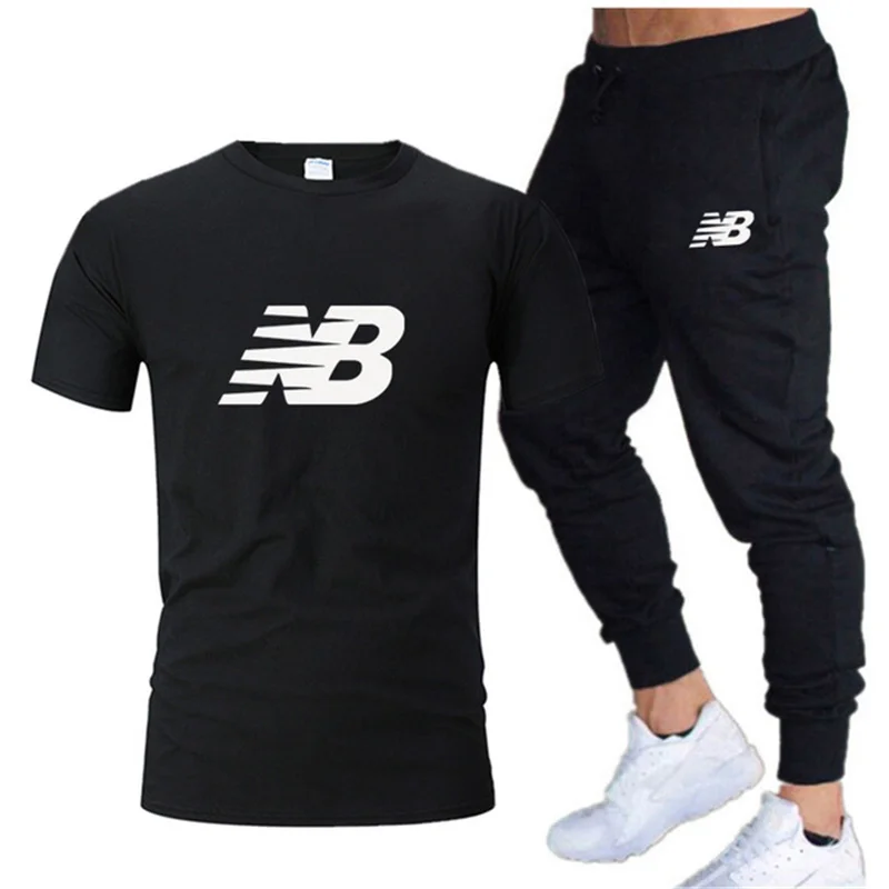 

Sales of men's sweatshirt + pants in 2021â€‹â€‹2 sets of casual sportswear basketball uniforms spring and summer new sportswear bran