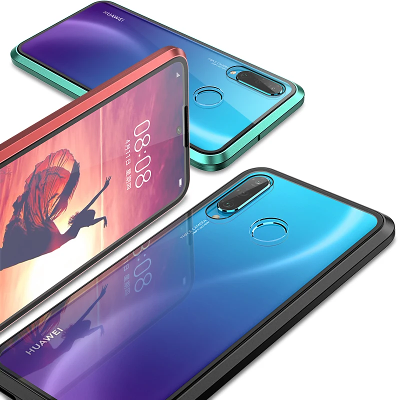 

Hard PC case For Huawei P20 Pro Magnetic Adsorption Case with Full Screen Shockproof Protective Cover For Huawei P30 lite