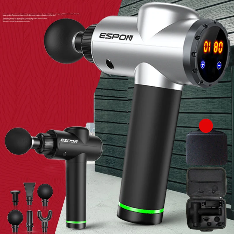 

Myofascial Physiotherapy Instrument Mute Touch Screen Fascia Gun Massage Gun Warp Film Impact Muscle Relaxation Deep Massager