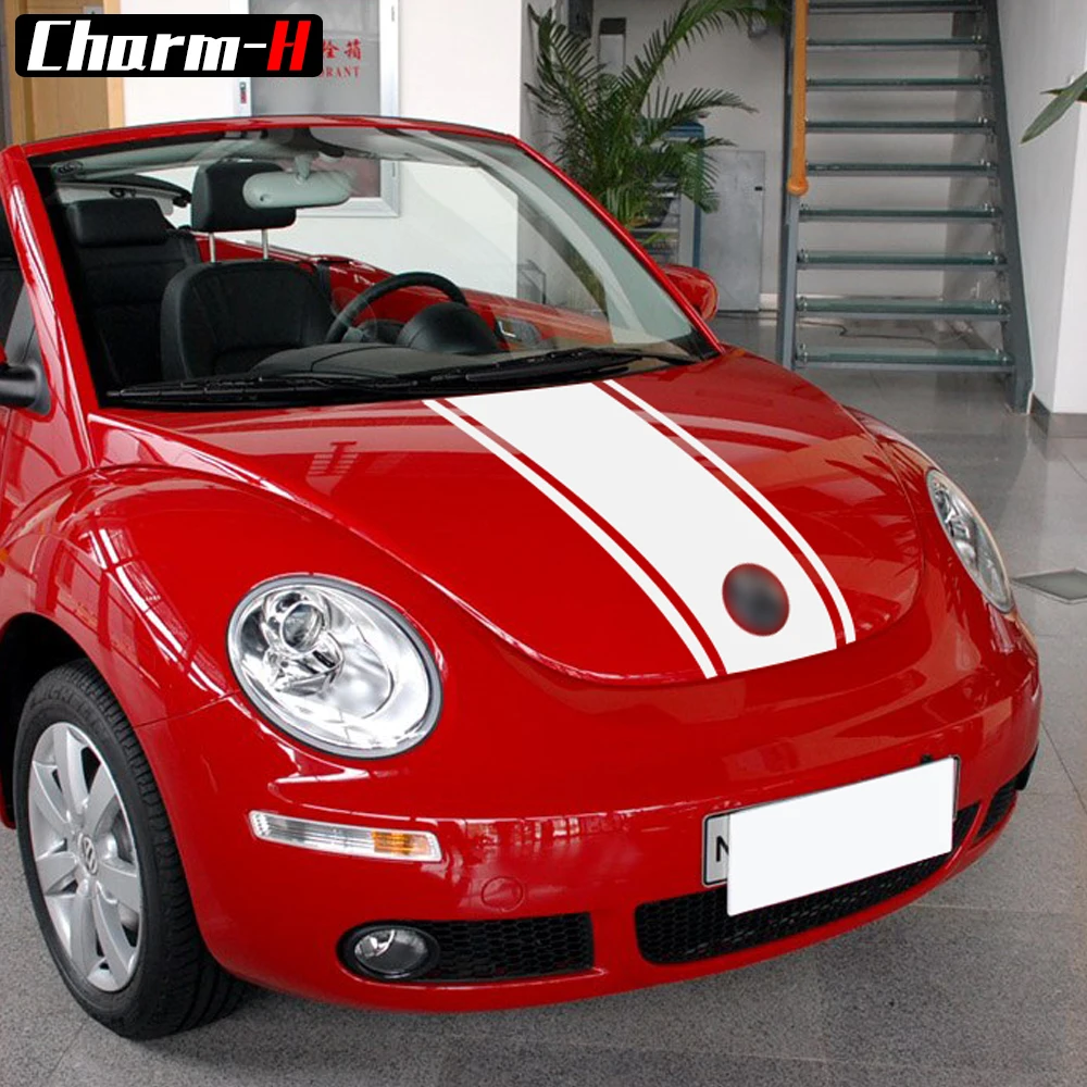 Автомобильный Стайлинг ралли спорт фотоальбом для Volkswagen Beetle 2002 2006 капот крыша