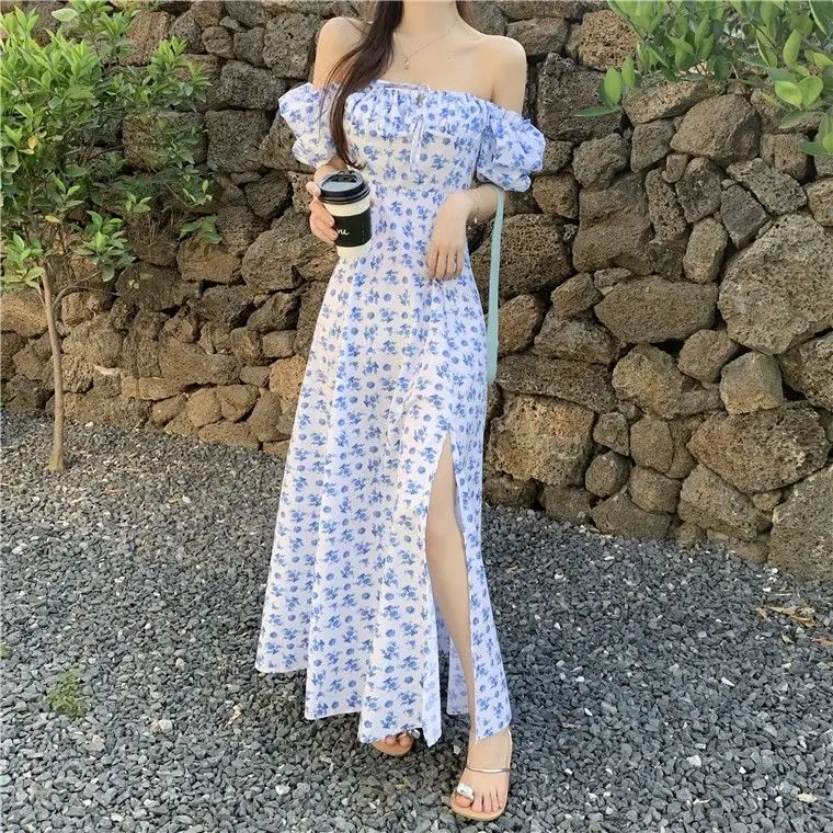 Женский Сарафан Макси повседневный элегантный сарафан с цветочным принтом и