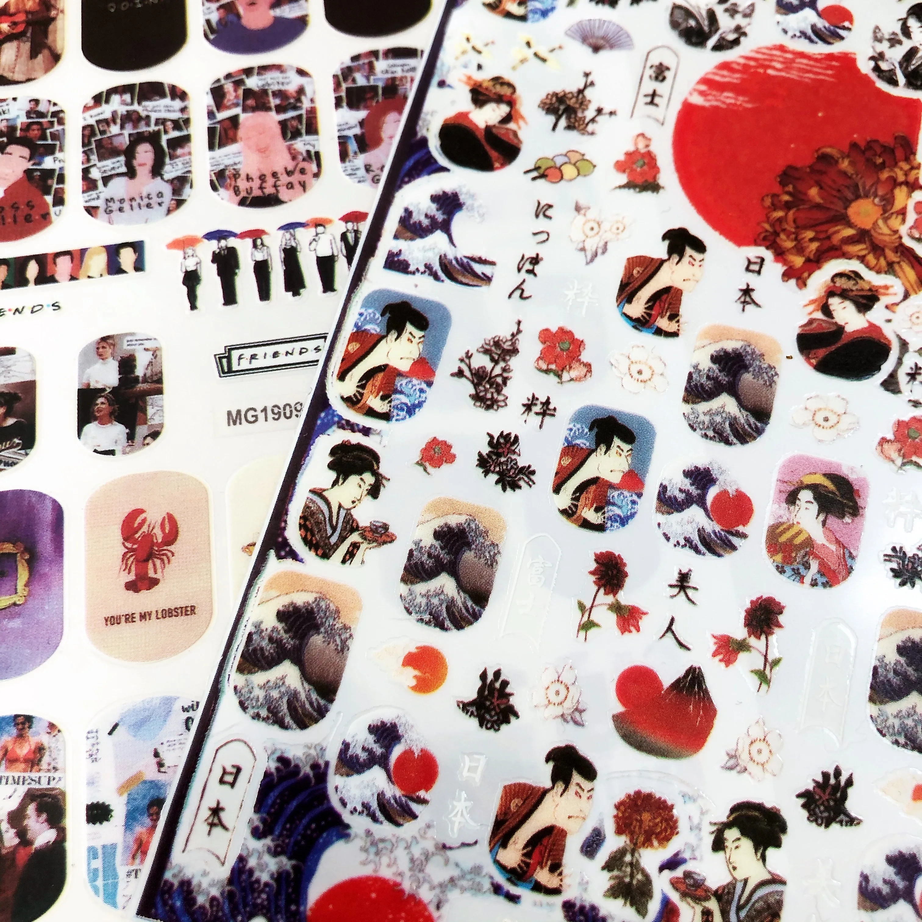 

1 Sheet Japan 3D Back glue Self-adhesive Nail art Nail sticker decoration tool Sliders For Nail Decals