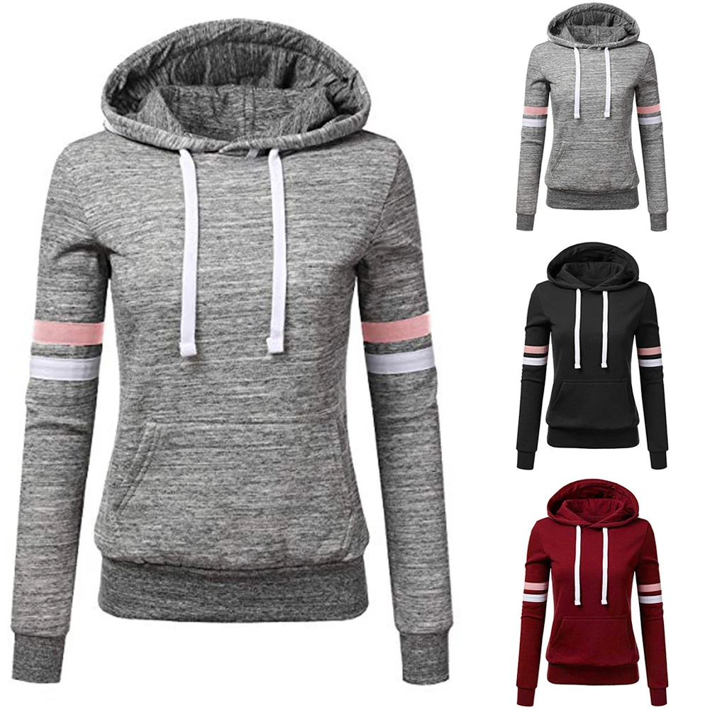Женские толстовки с капюшоном осенне-зимняя женская толстовка 2019 модные длинным