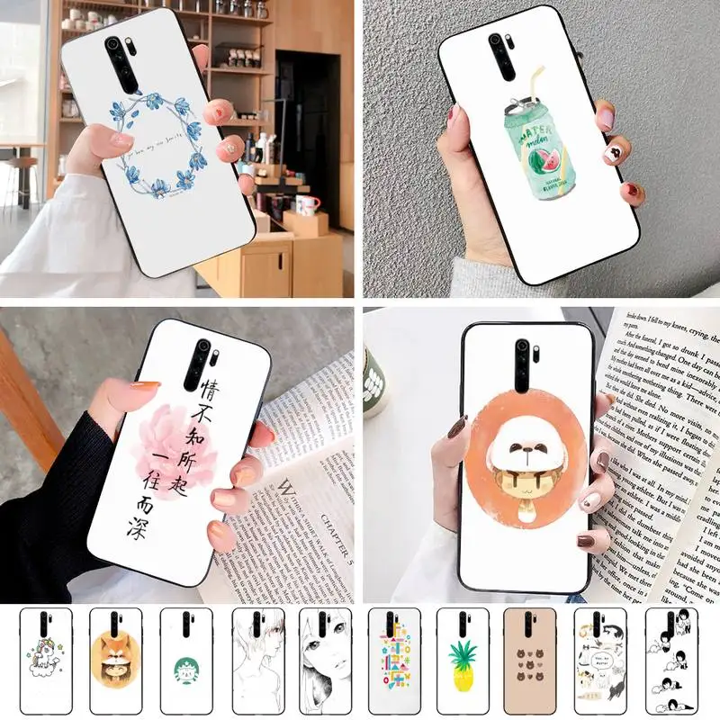 Ци мягкий чехол для мобильного телефона Redmi Note 4/4X/7/5/5A/8/8T/9/9PRO/6pro 7A