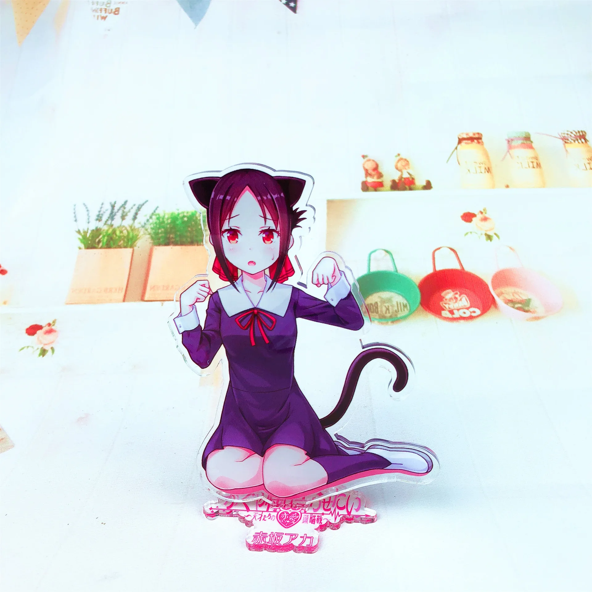 Аниме Kaguya-sama: дисплей Love Is War подставка держатель для модели японский мультяшный