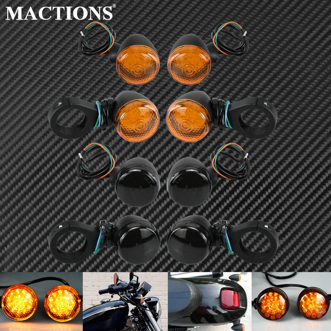 Мотоцикл 4 шт. светодиодный индикатор поворота светильник Передняя и задняя 39