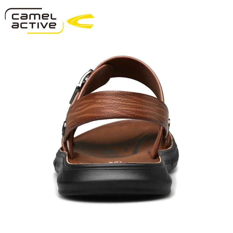 Мужские сандалии из натуральной кожи Camel Active классические дышащие Нескользящие