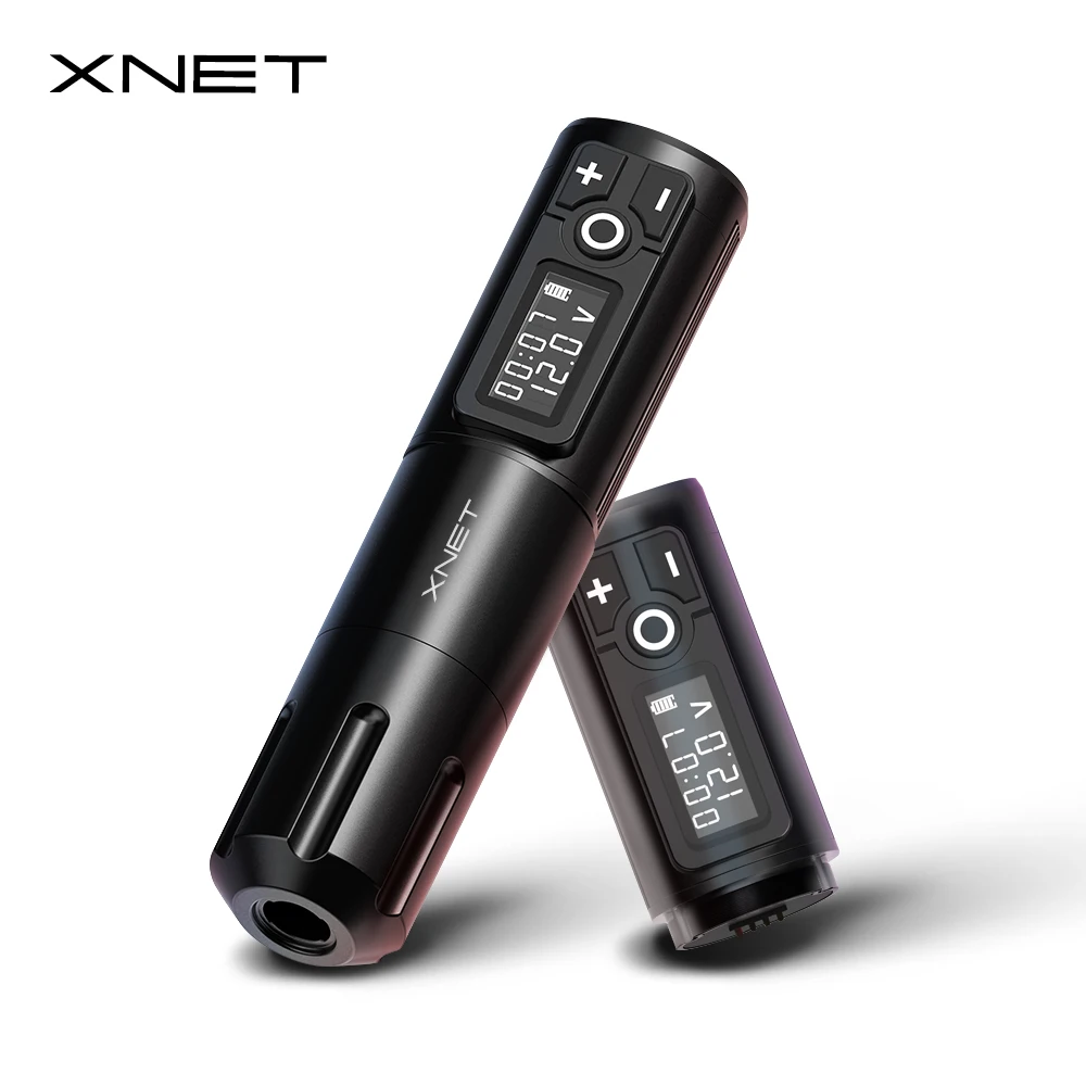 

XNET Elite Pro Wireless Tattoo Pen Machine Powerful Coreless Motor 2000mAh Lithium Battery Digital LED Display for Artist Body