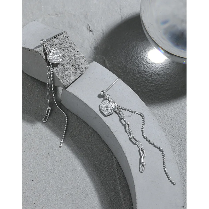 Женские серьги-кисточки из серебра 925 пробы с золотым покрытием | Украшения и