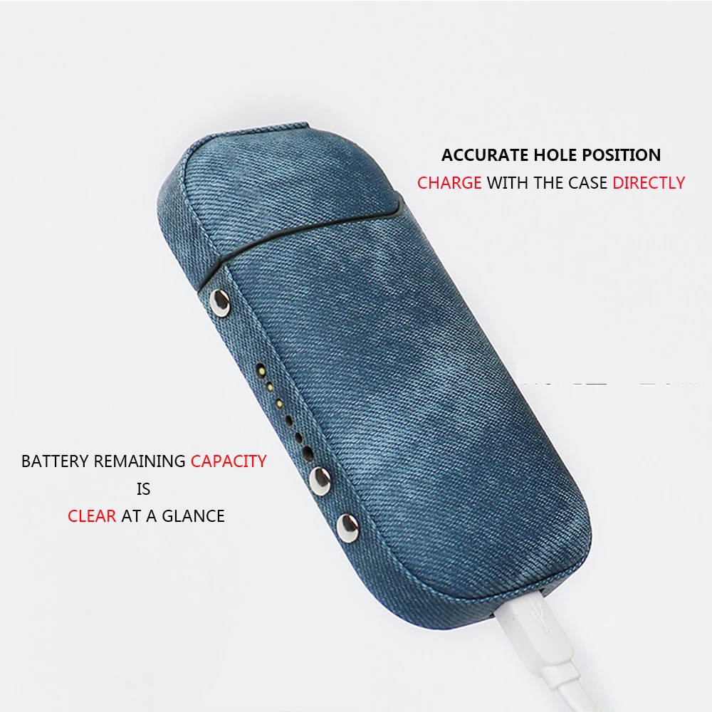 Классный джинсовый защитный чехол для электронной сигареты iqos 2 4 bushiness приличный