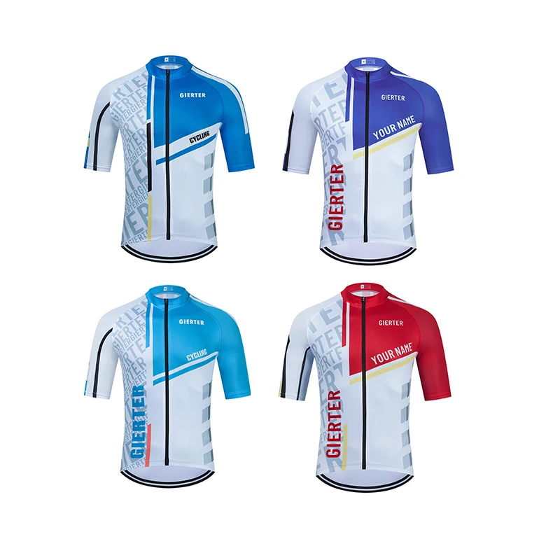 

Summer Short Sleeve Cycling Jersey Top Quality Men Anti-UV Bicycle Clothing Bike Shirts Ropa Ciclismo
