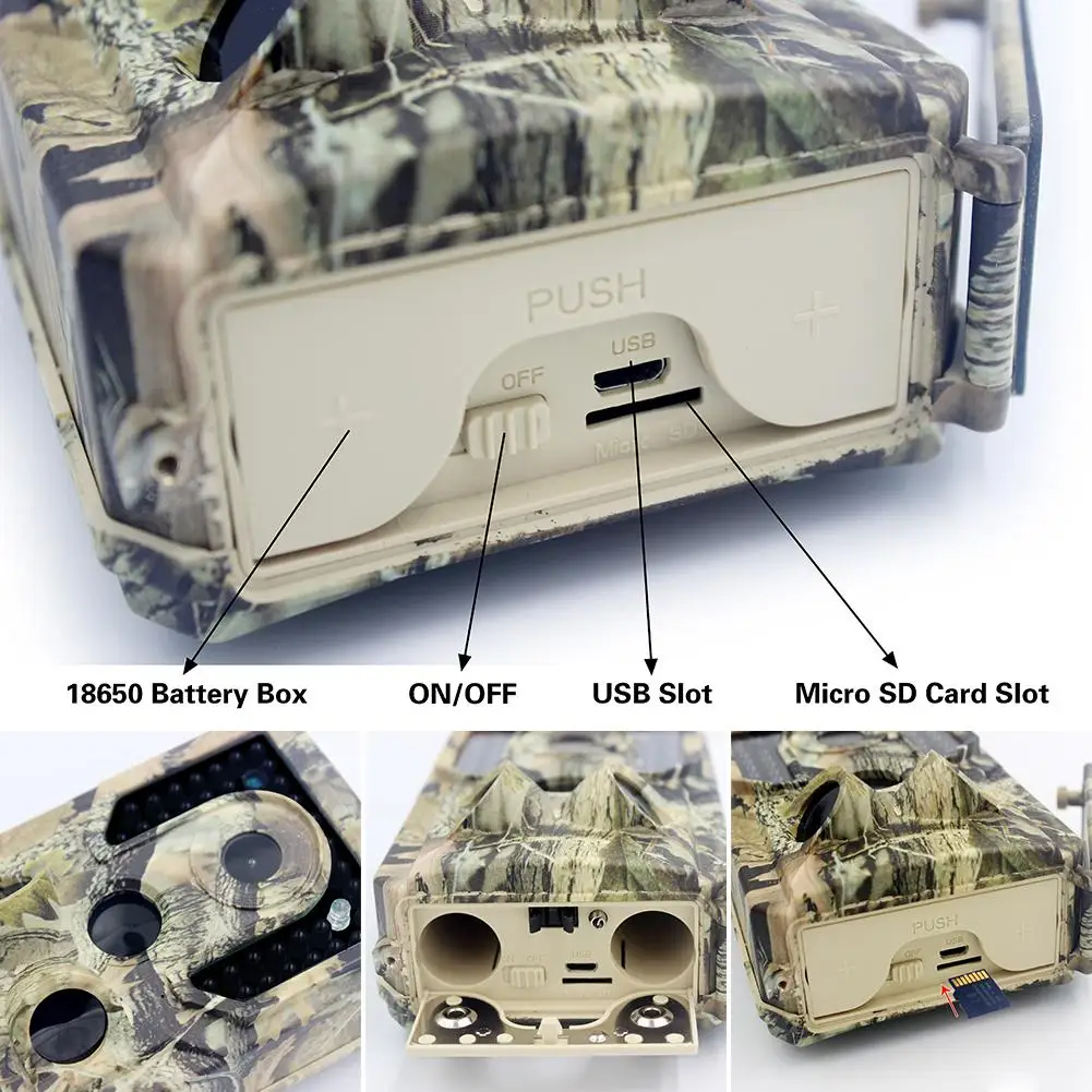 2020 Новинка 12MP HD цифровая уличная камера для водонепроницаемая охотничья Дикая