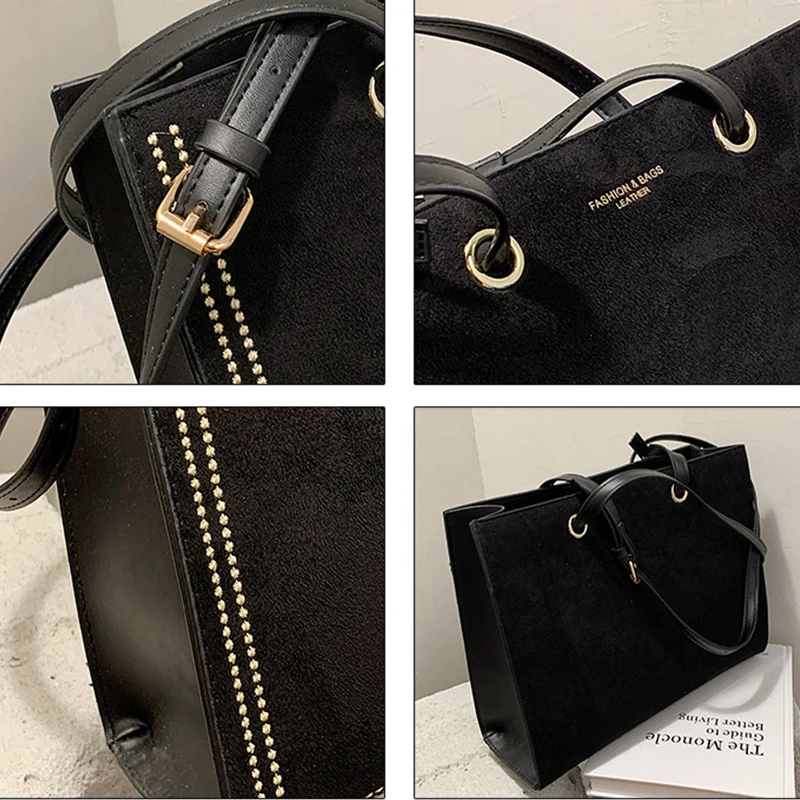 

Vintage Large Capacity Tote Women's Shoulder Bag 2020 Fashion New High Quality Matte Women's Designer Handbag Female Purses