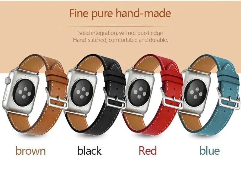 FOHUAS Series 2 1 ремешок из натуральной кожи для Apple Watch, ремешок Double Tour 42 мм для Apple Watch, кожаный ремешок 38 мм, женский браслет