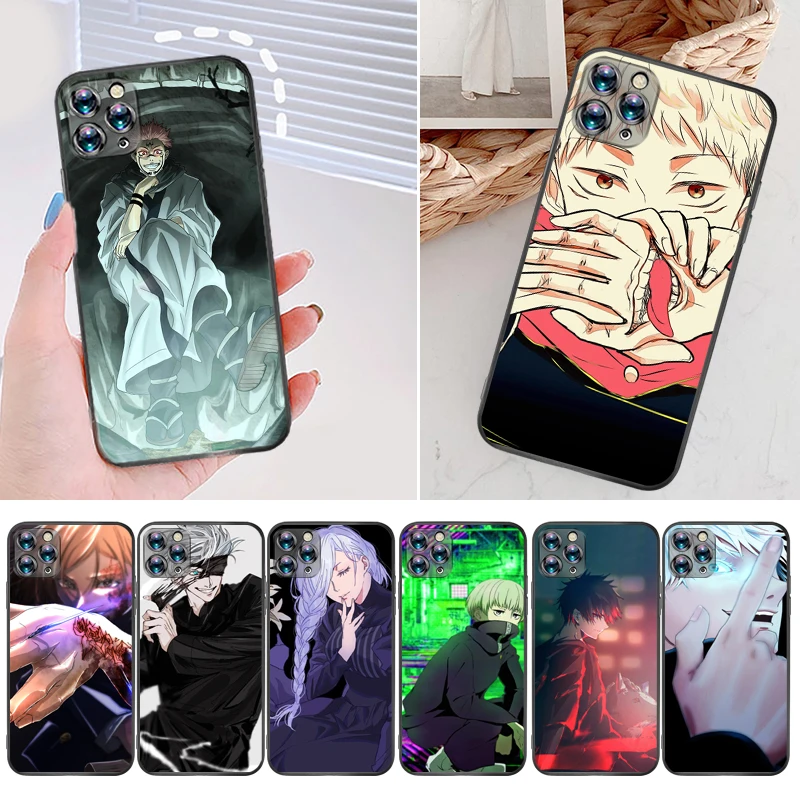 

Jujutsu Kaisen Satoru Gojo Sukuna Yuji Itadori Fushiguro Megumi Phone Case For iPhone 12 Pro MAX SE 2020 12Mini Carcasa Cases