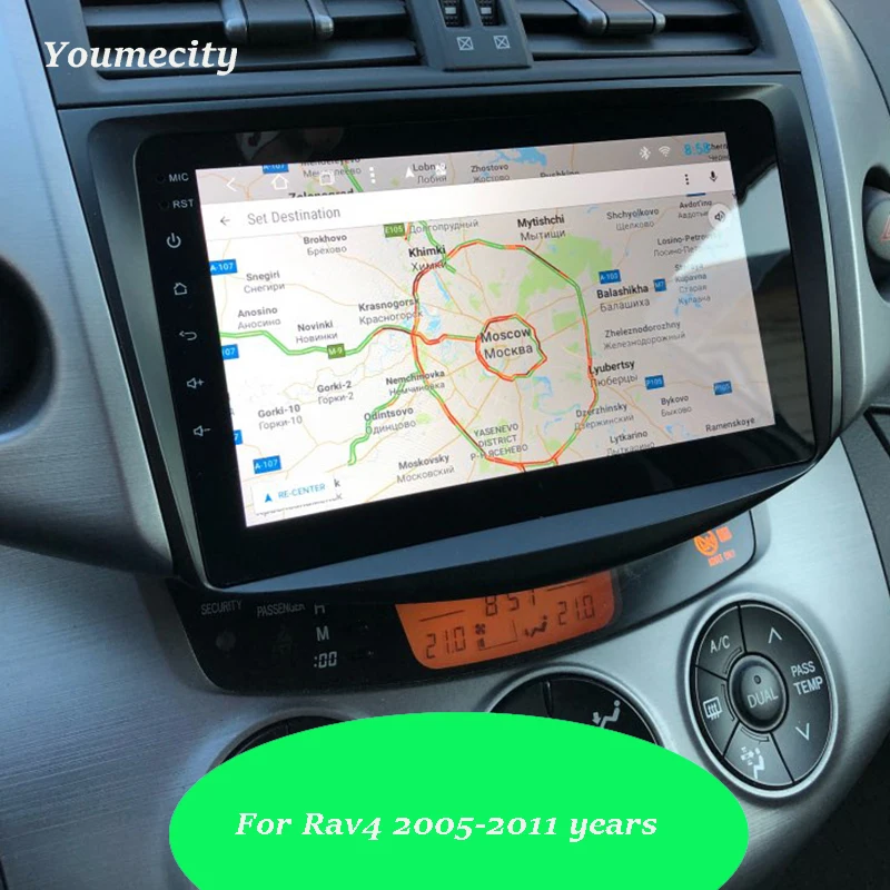 Автомобильный DVD для Toyota Old RAV4 Аудио Видео Стерео gps Радио RDS Wifi 2006-2012 1024*600 HD экран 2Din Android 9,0 Carplay TPMS