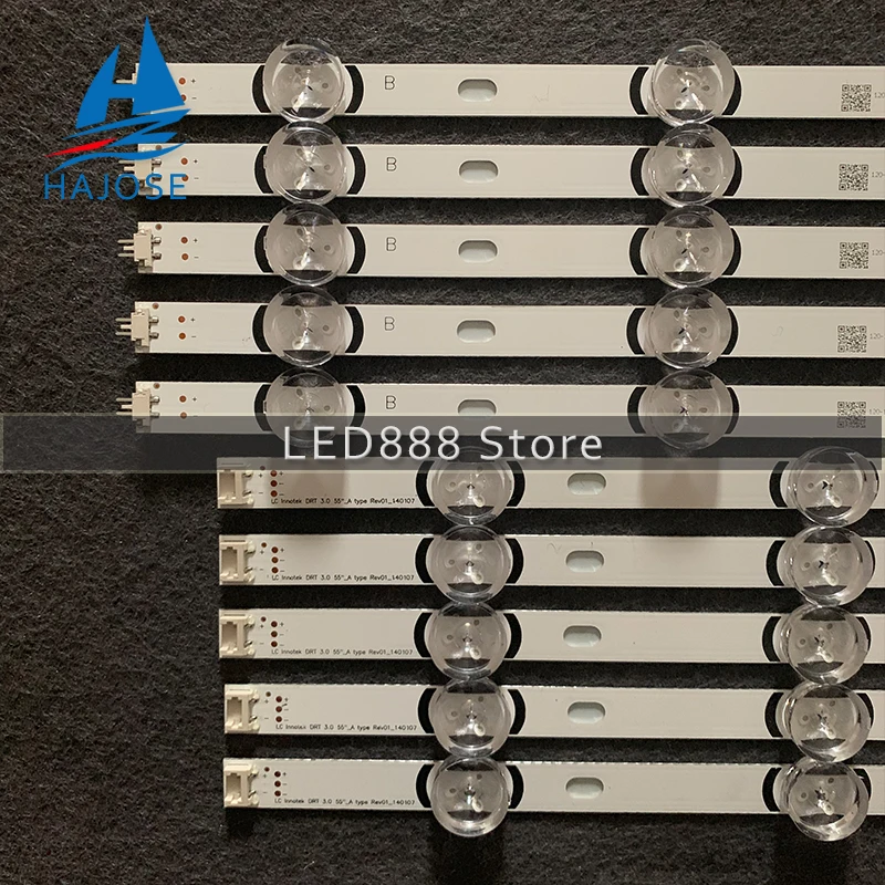 5 наборов = 50 светодиодный т. Светодиодная лента 55LB650V 55LB590 0 для LG Innotek drt 3 55 &quot_ A/B Type