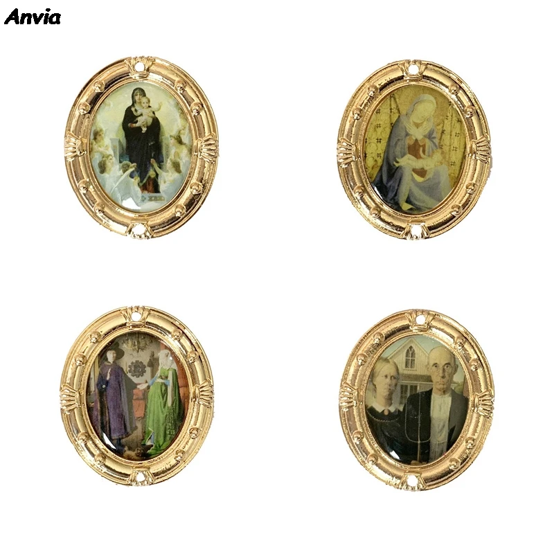 Религиозная Золотая Святая Мария брошь ручной работы ювелирные изделия