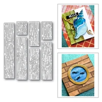 2021 new wood grain metal cutting dies for diy craft making greeting card background wall scrapbooking paper no clear stamps set