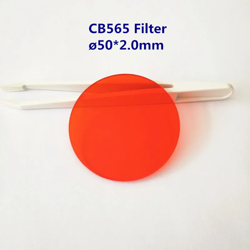 50*2 0 мм 565nm фильтр Longpass красное Оптическое стекло CB565 GG570|Оптические фильтры| |