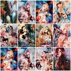 Набор для рисования по номерам на холсте Девушка-Тигр, AZQSD