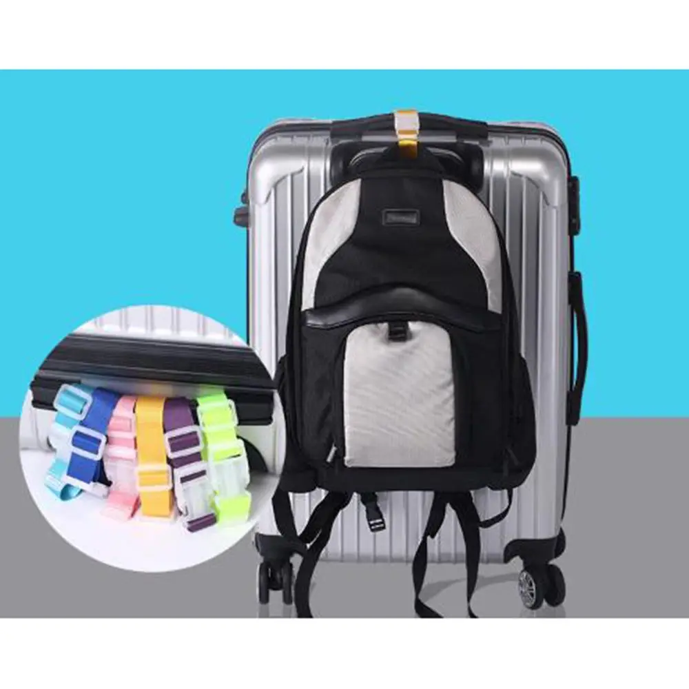 Новейший Регулируемый Чехол для чемодана багажные ремни Пряжка багажная перевязь вниз пряжка на пояс крючки