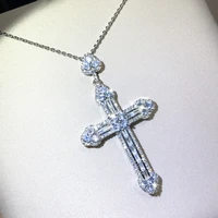 qtt fashion vintage cross pendant necklace for women gift long chain punk goth jewelry accessories choker gothic jewelrys