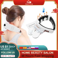 6 mode rechargeable battery electric neck massager pulse back power control infrared pain relief neck physiotherapy instrument