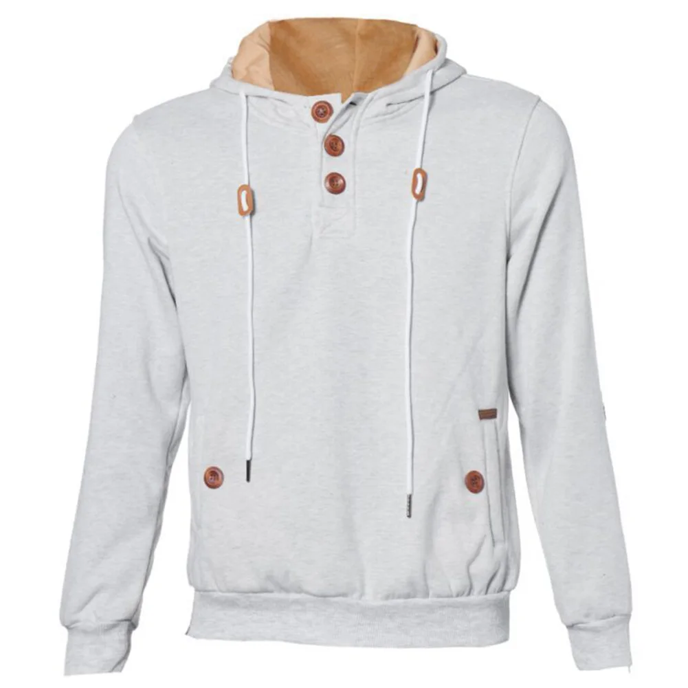 Брендовая новинка мужские повседневные толстовки свитшот однотонный принт