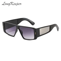longkeeper fashion rectangle small sunglasses women men square narrow punk brand design eyewear lunettes de soleil femme uv400