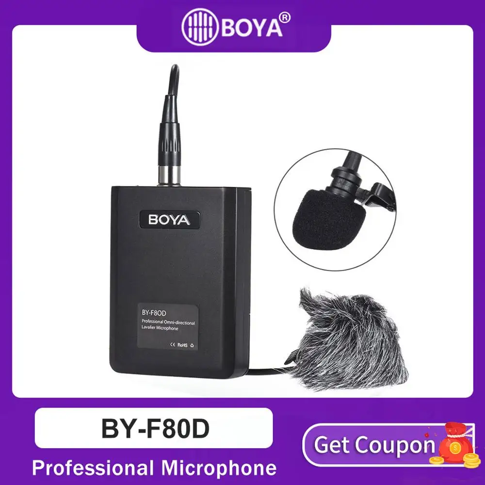 

BOYA BY-F8OD XLR Lavalier Instrument Microphone for Vocal Acoustic Guitar Application Theater Music Stage Film Performance Mic