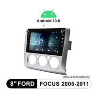 8 android 10 touch screen car sound system radio stereo central multimedia 1 din 4g for ford focus 2005 2011 with apple carplay